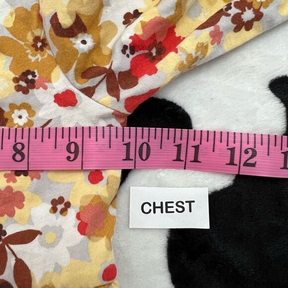 Fall Floral Baby Girl Longsleeve Peplum Bodysuit & Pant Set Size 12 months - Picture 7 of 13